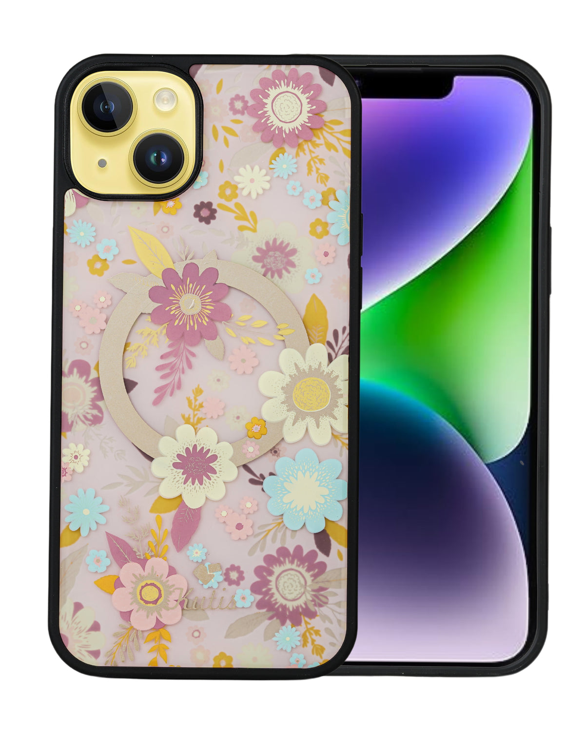 Spring Flower Printed Blossom Design Back Cover For iPhone