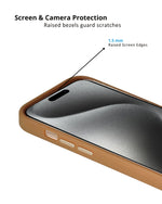 Slim PU Leather Case With Rubberized Interior For iPhone 14 Pro