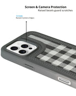 Leather Case, Classic Elegant Slim PU Checks Luxury Design Case For iPhone 16 Pro Max
