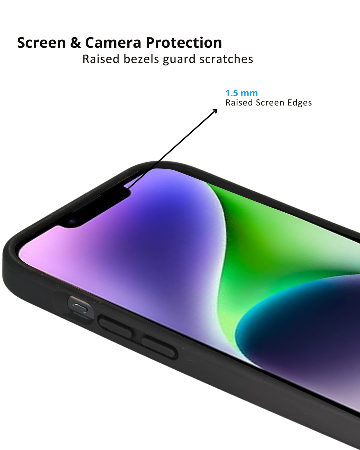 Silky-Soft Touch Full-Body Protective Phone Case, Shockproof Cover For iPhone 14 Plus / 15 Plus