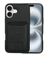 Card Wallet Case Durable Built-in Stand Cover For iPhone 16 Plus