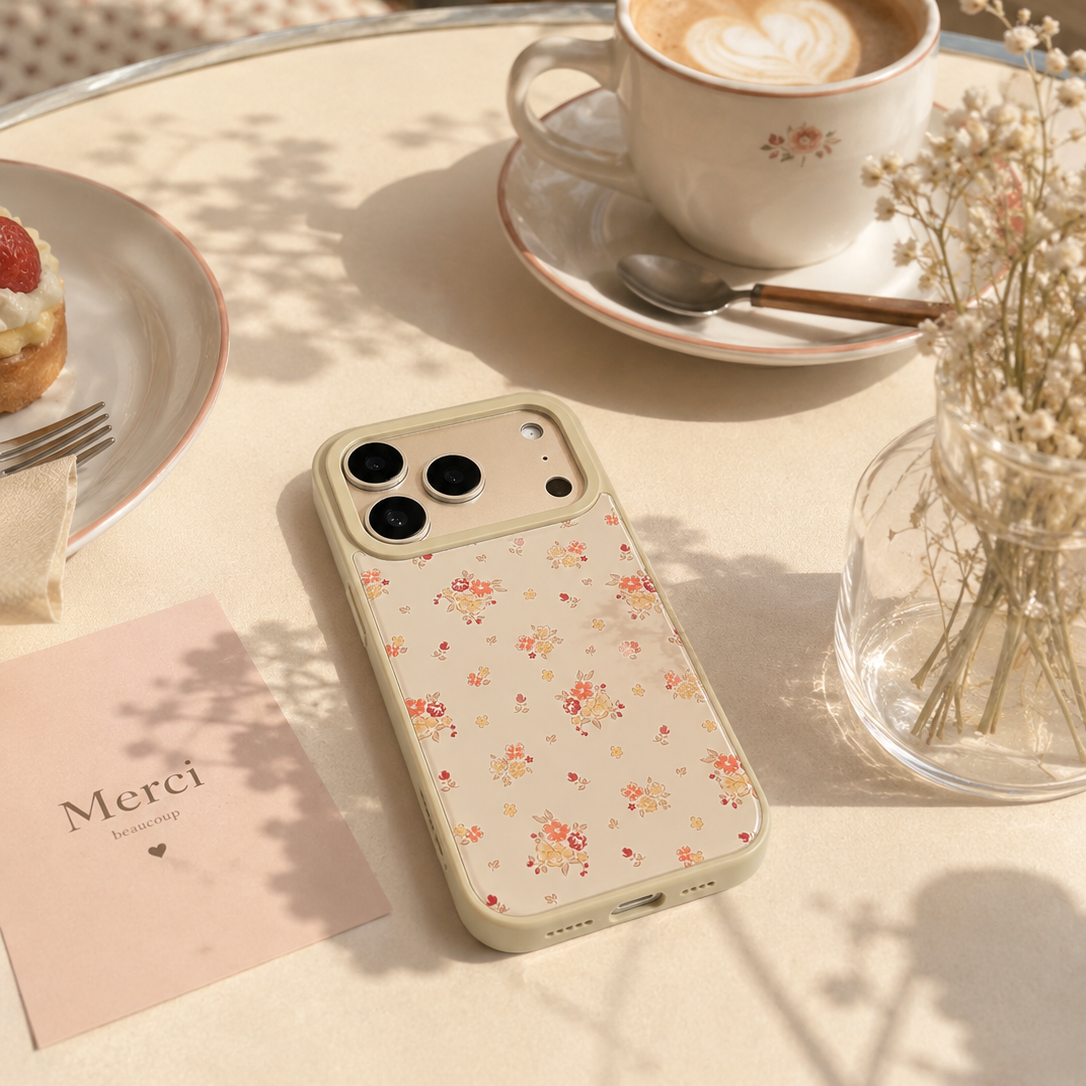 Golden Petals Floral Case