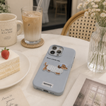 Vintage Dachshund Pattern Case