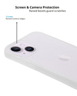 Translucent Matte Cover Soft Flexible Back Case Cover For iPhone 15