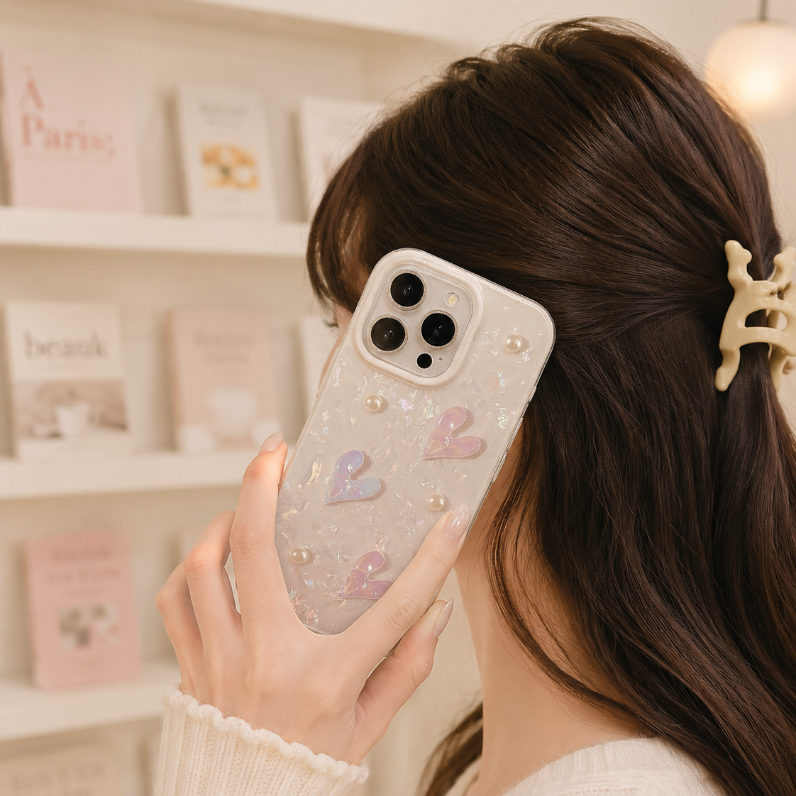 Crystal Pearl Love Case