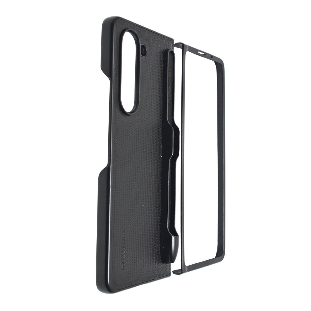 Carbon Fiber Texture S Pen Holder Protective Phone Case for Samsung Galaxy Z Fold 5