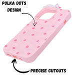 3D Cartoon Character with Polka Dots Soft Phone Case for iPhone 13 Pro