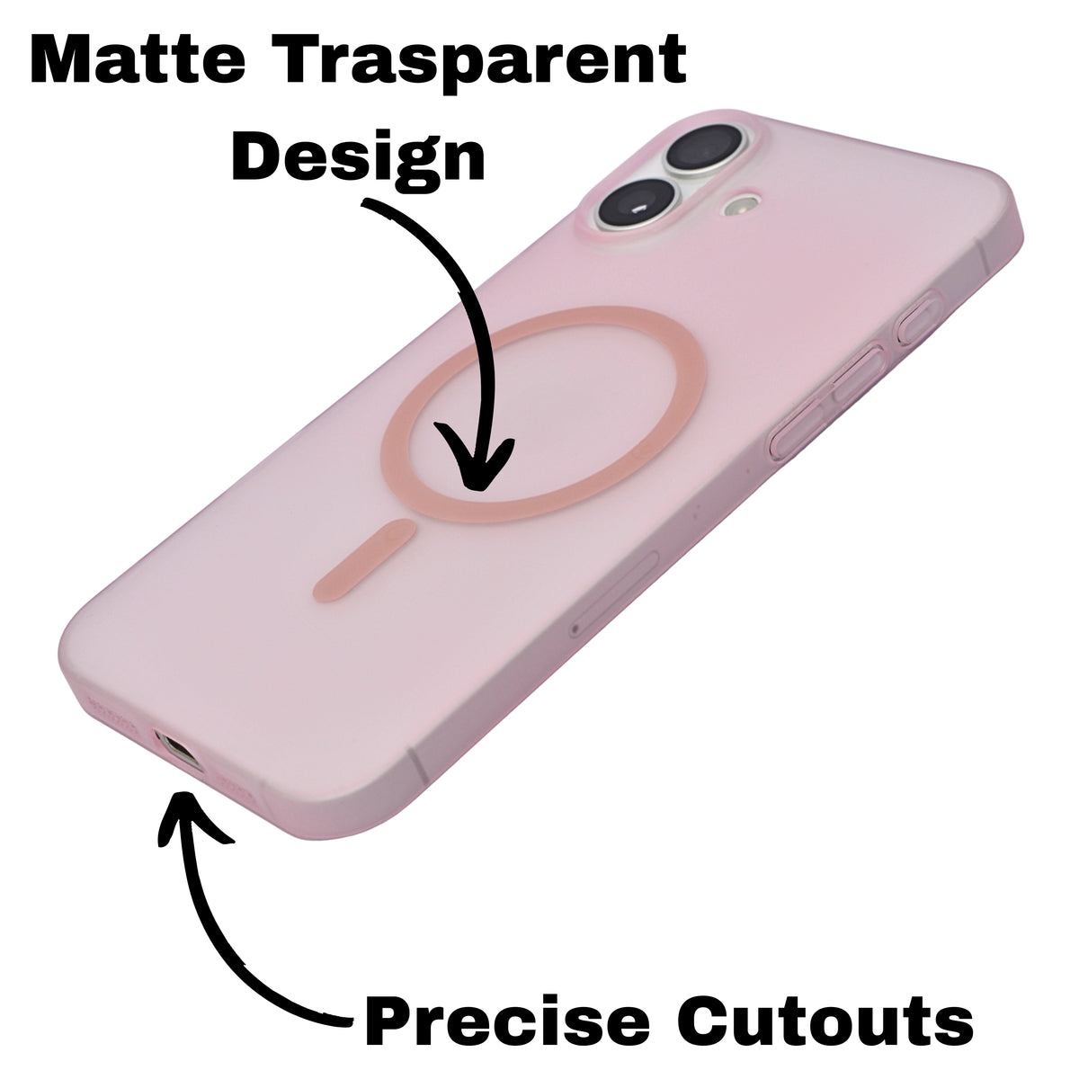 Hard Transparent Tinted Magsafe Compatible Phone Case for iPhone 16 Plus
