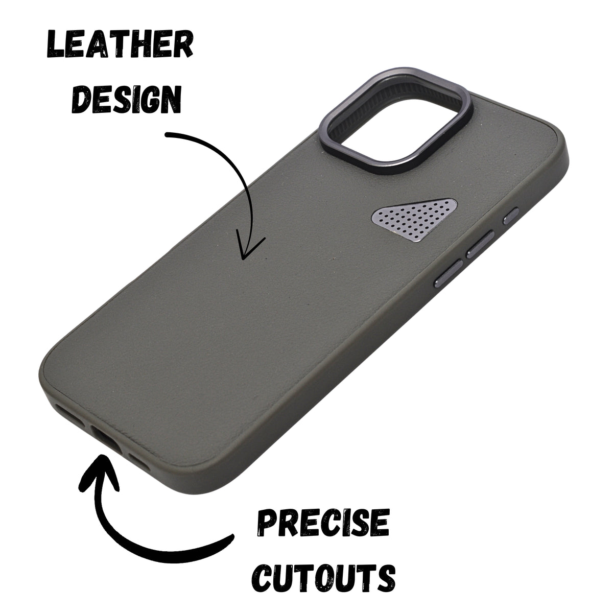 Premium Leather Heat Dissipation Protective Case for iPhone 16 Pro Max