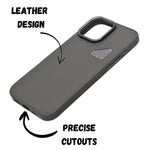 Premium Leather Heat Dissipation Protective Case for iPhone 16 Pro Max