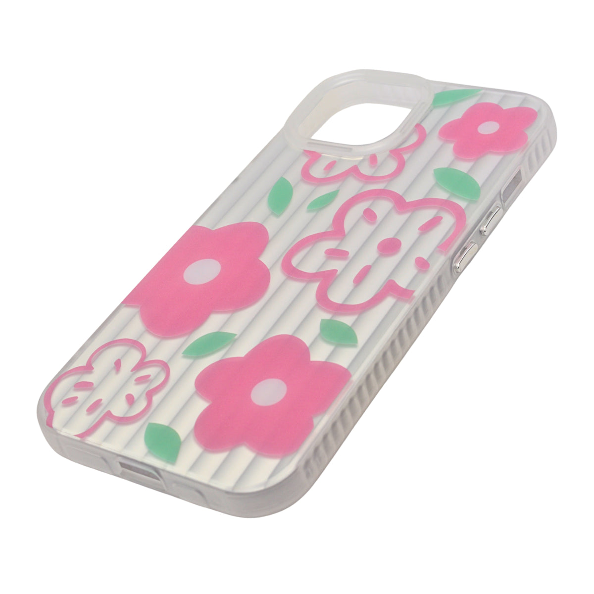 Aesthetic Bow & Floral Phone Case for iPhone 15
