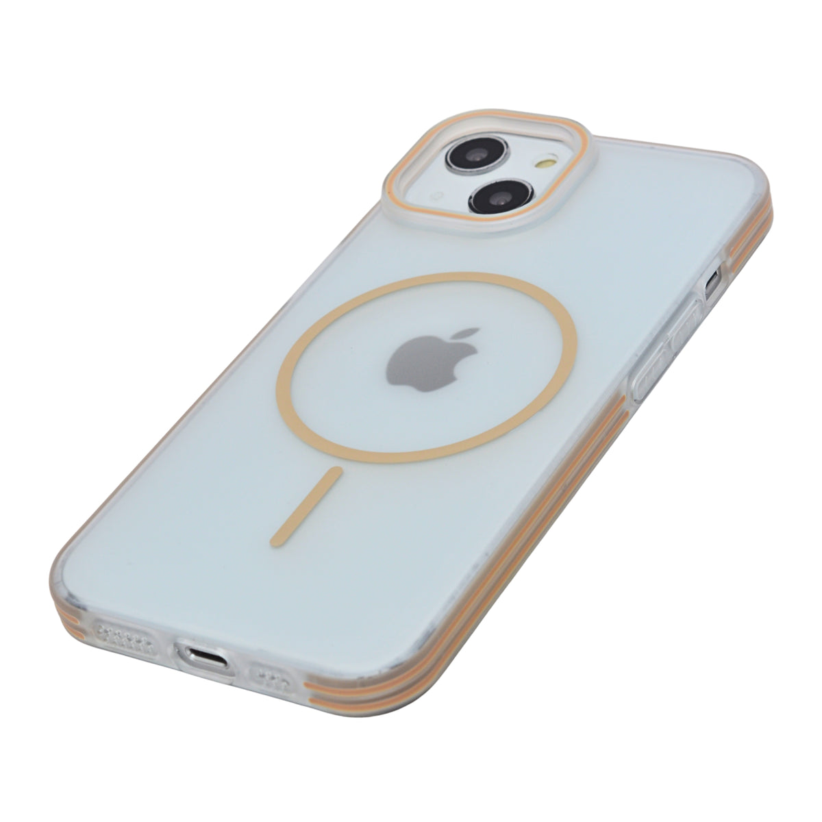 Crystal Clear Shockproof MagSafe Phone Case for iPhone 15