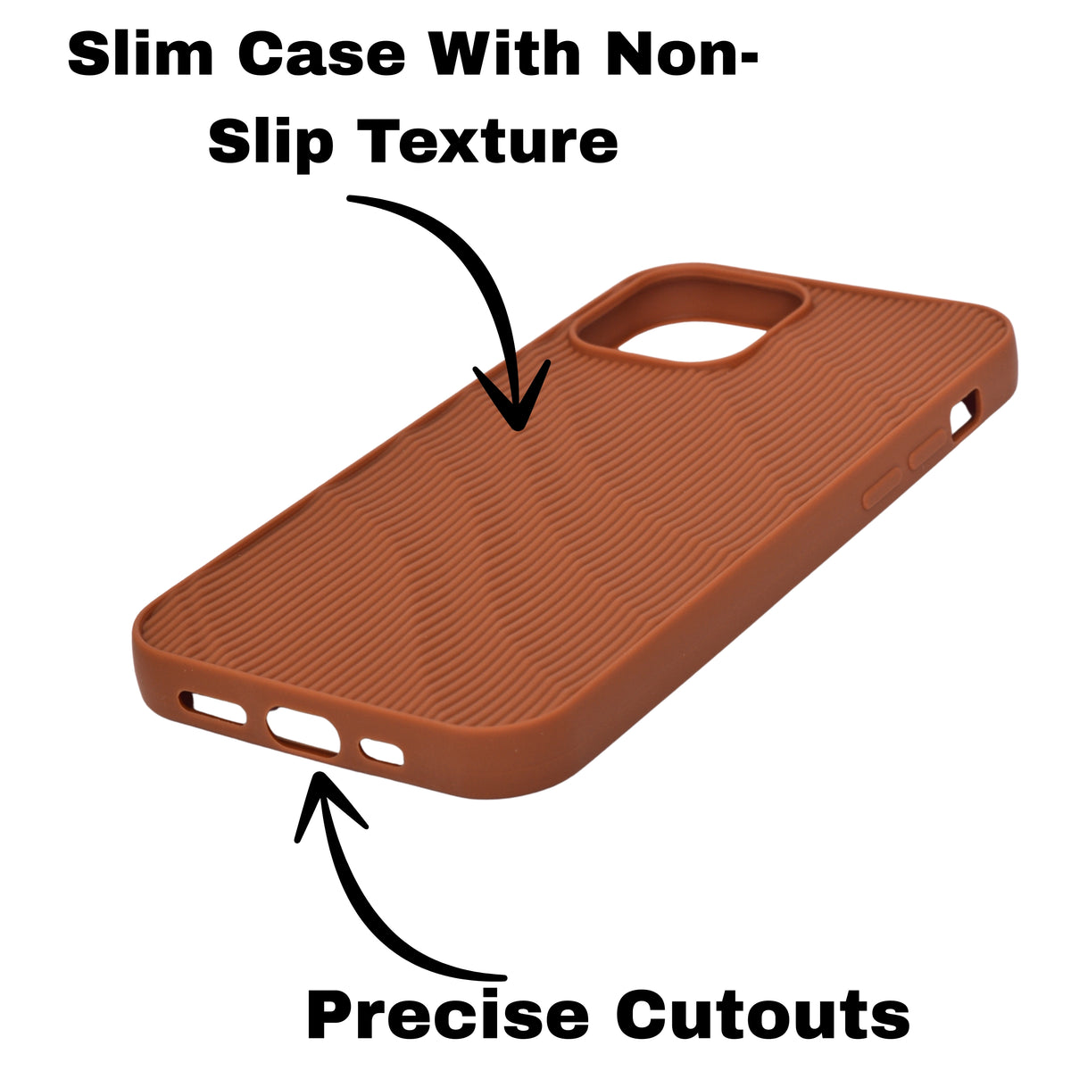 Soft Silicone Wave Texture Phone Case For iPhone 12 / 12 Pro
