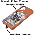 Santa Barbara Polo & Racquet Club Leather Phone Case For iPhone 16 Plus