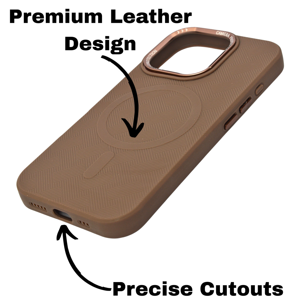 Textured Anti-Slip Silicone MagSafe Compatible Phone Case for iPhone 16 Pro