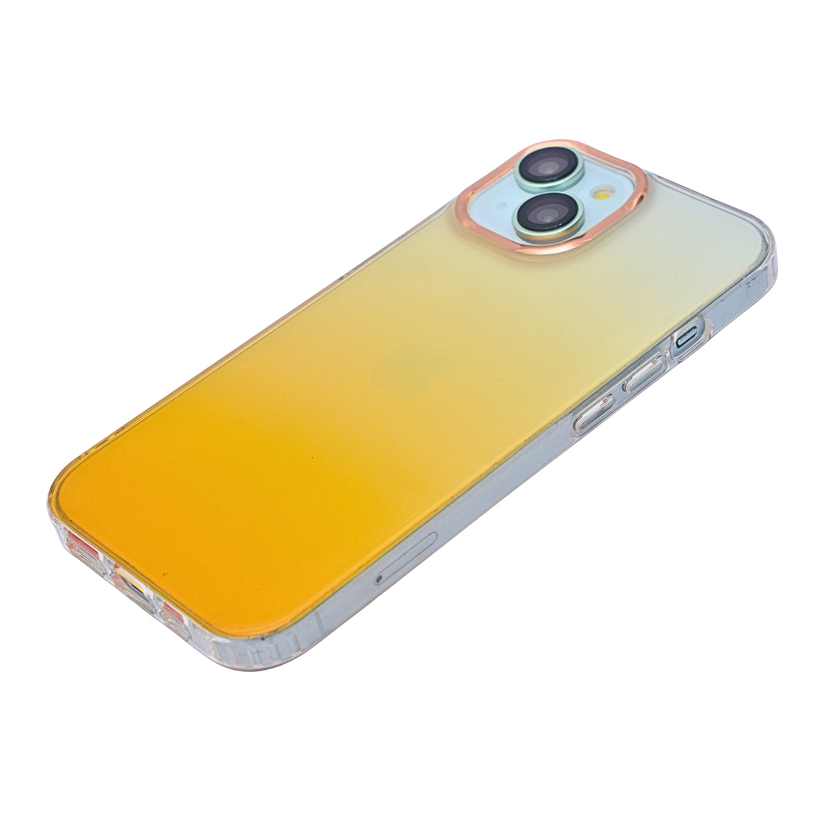 Fashionable Shockproof Yellow Gradient phone case for iPhone 15