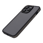 Crystal Clear with Carbon Fiber Border Design Phone Case for iPhone 15 Pro Max