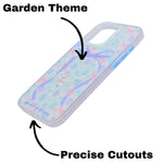 Garden of Dreams Floral Bow MagSafe Compatible Phone Case for iPhone 15 Pro Max