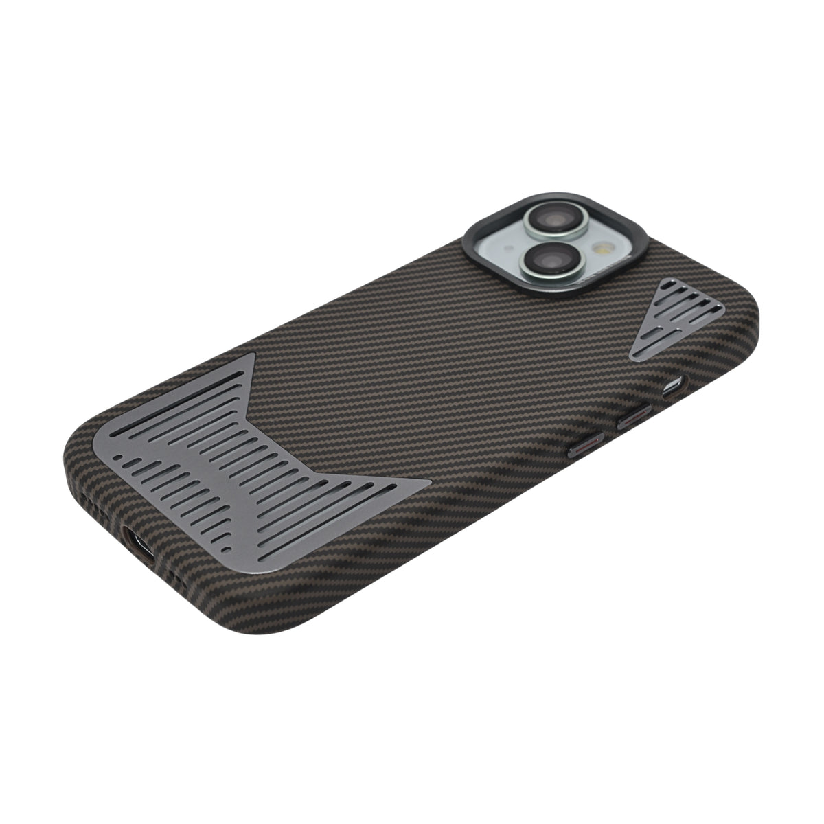 Premium Heat Dissipation with Modern Textured Finish Phone Case for iPhone 15