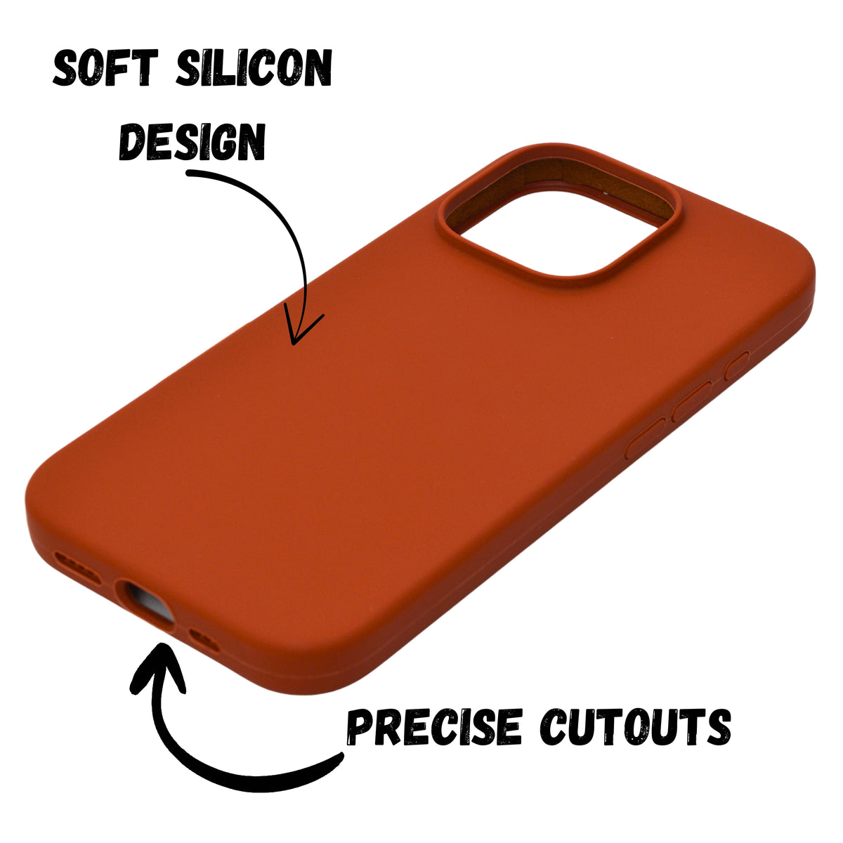 Premium Soft Silicone with Microfiber Lining Phone Case for iPhone 16 Pro