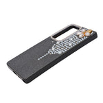 Luxury Glitter Finish with 3D Pearl Flower Design Phone Case for Samsung S24 Ultra