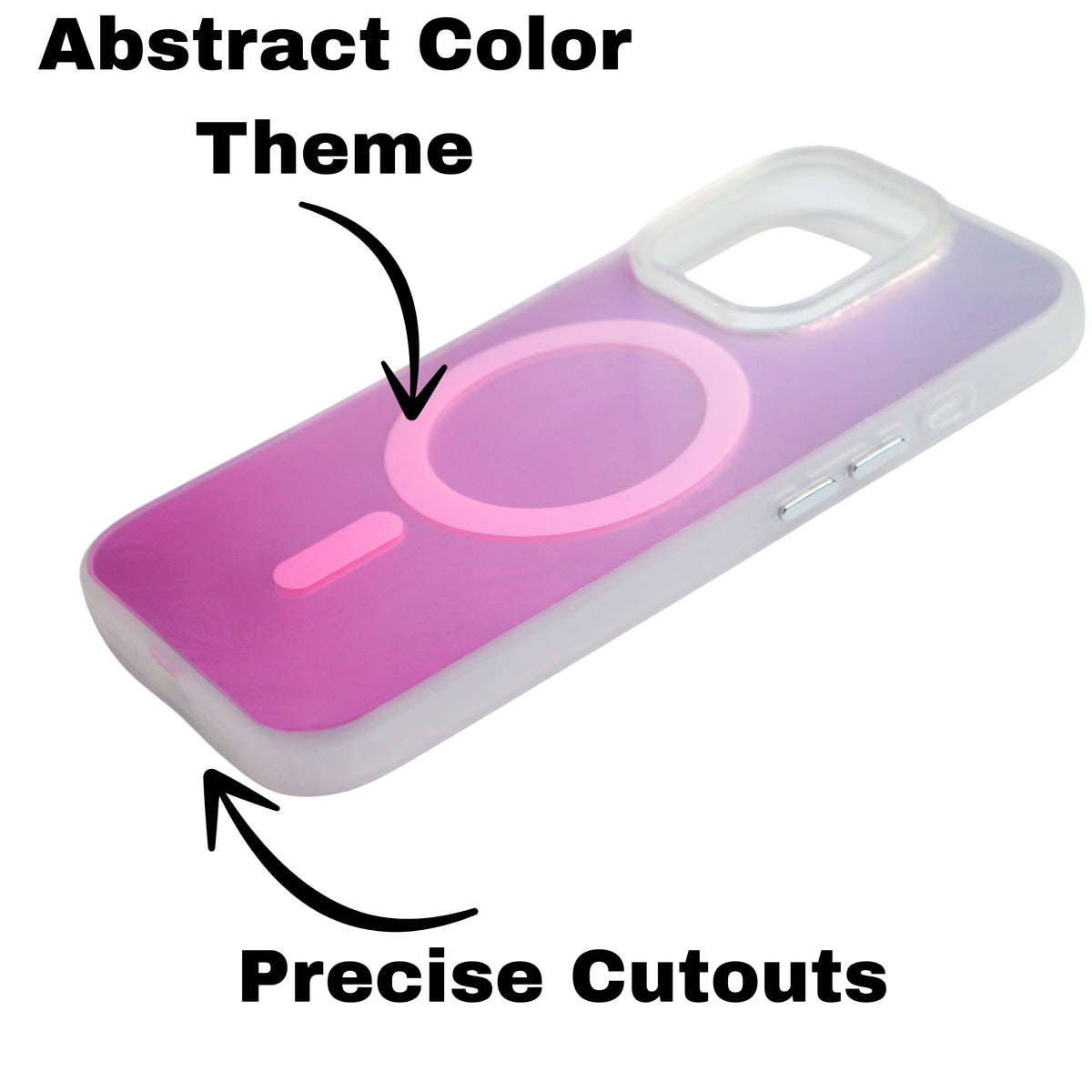 Iridescent MagSafe Compatible Gradient Phone Case For iPhone 16 Pro Max