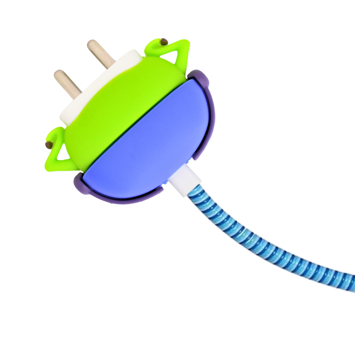 3D "MU" Monster Design Silicone Charger Case & Cable Protector for Apple 18W/20W Adapter