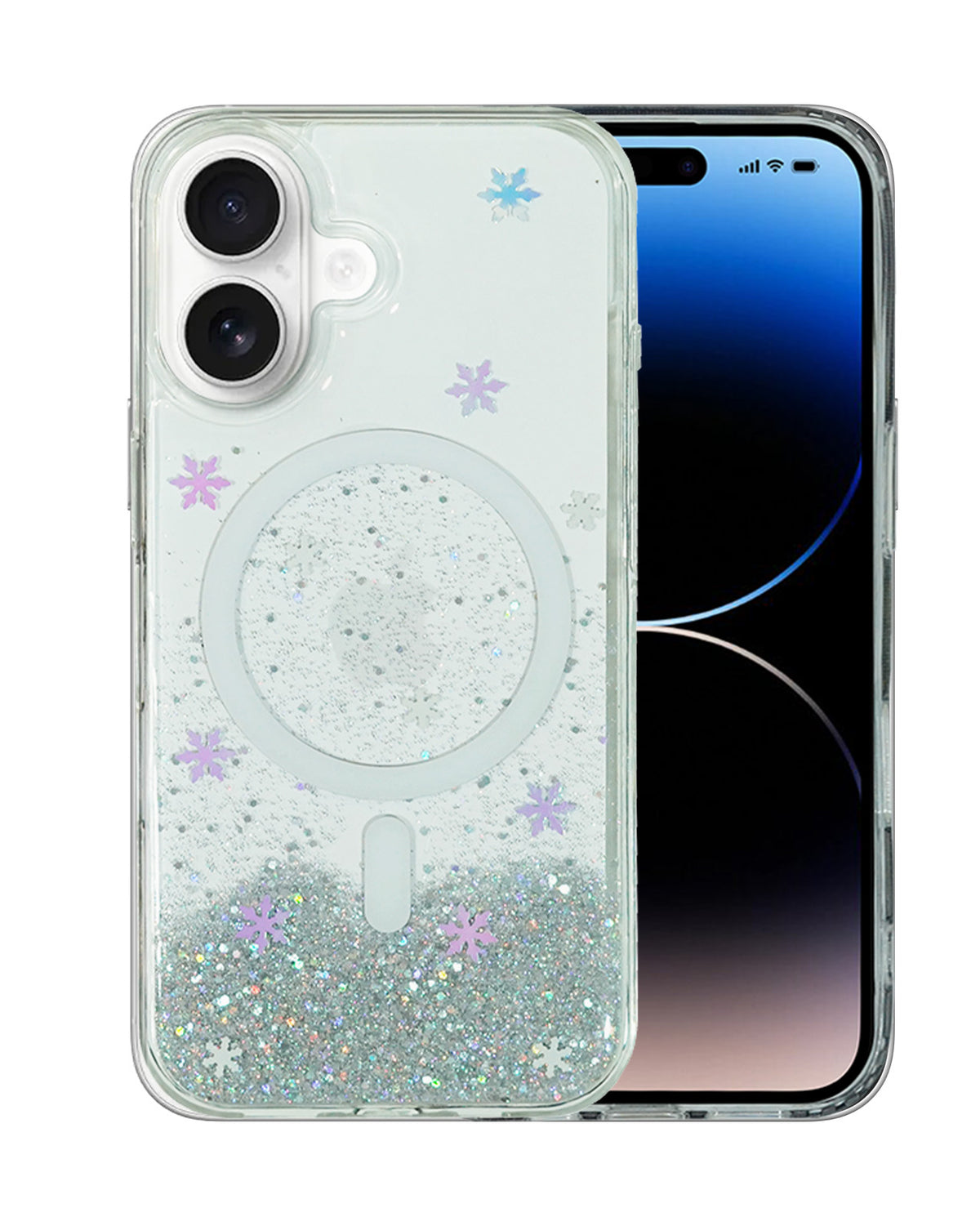 Gradient Glitter Sparkling MagSafe Compatible Protective Case for iPhone 16 Plus