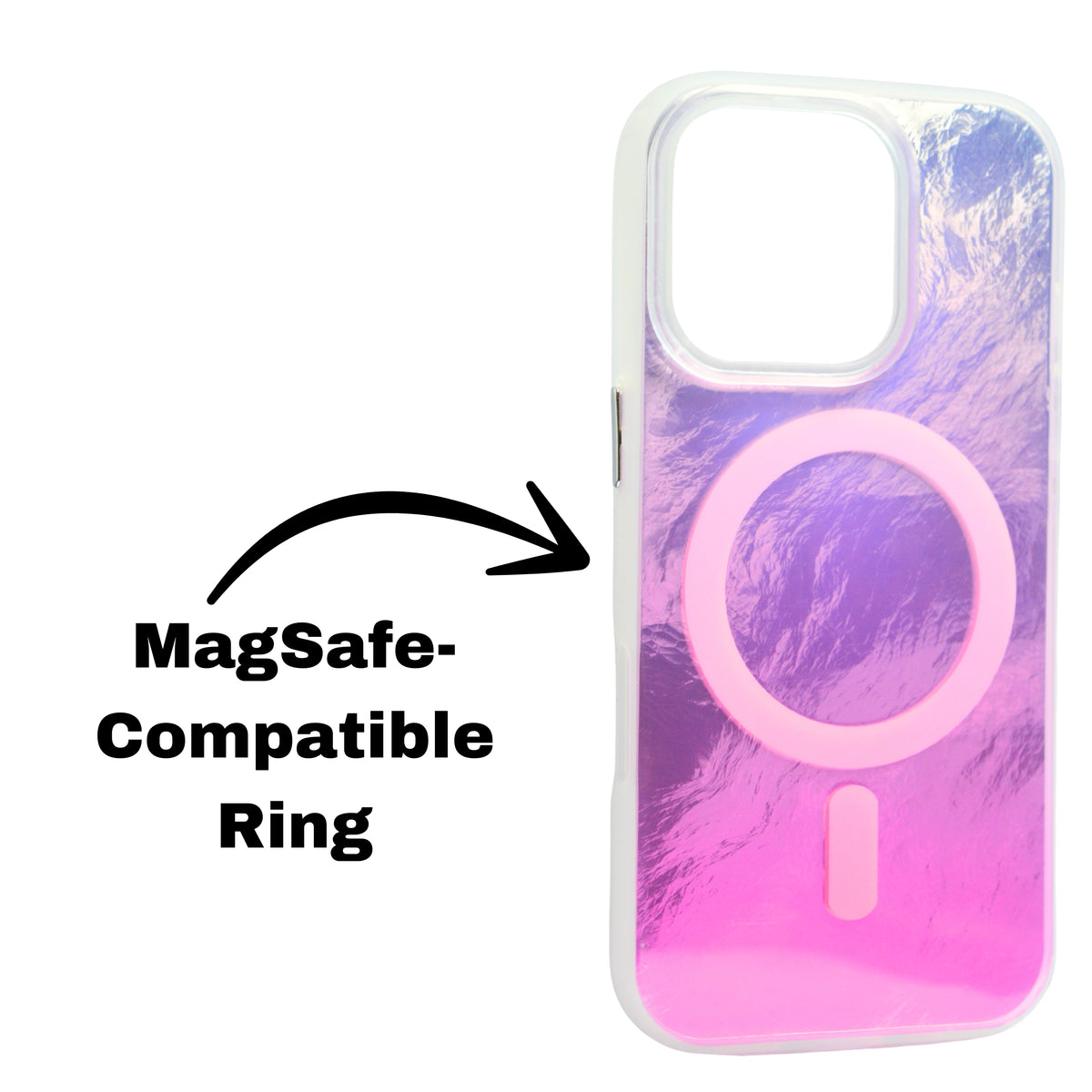 Iridescent MagSafe Compatible Gradient Phone Case For iPhone 16 Pro Max