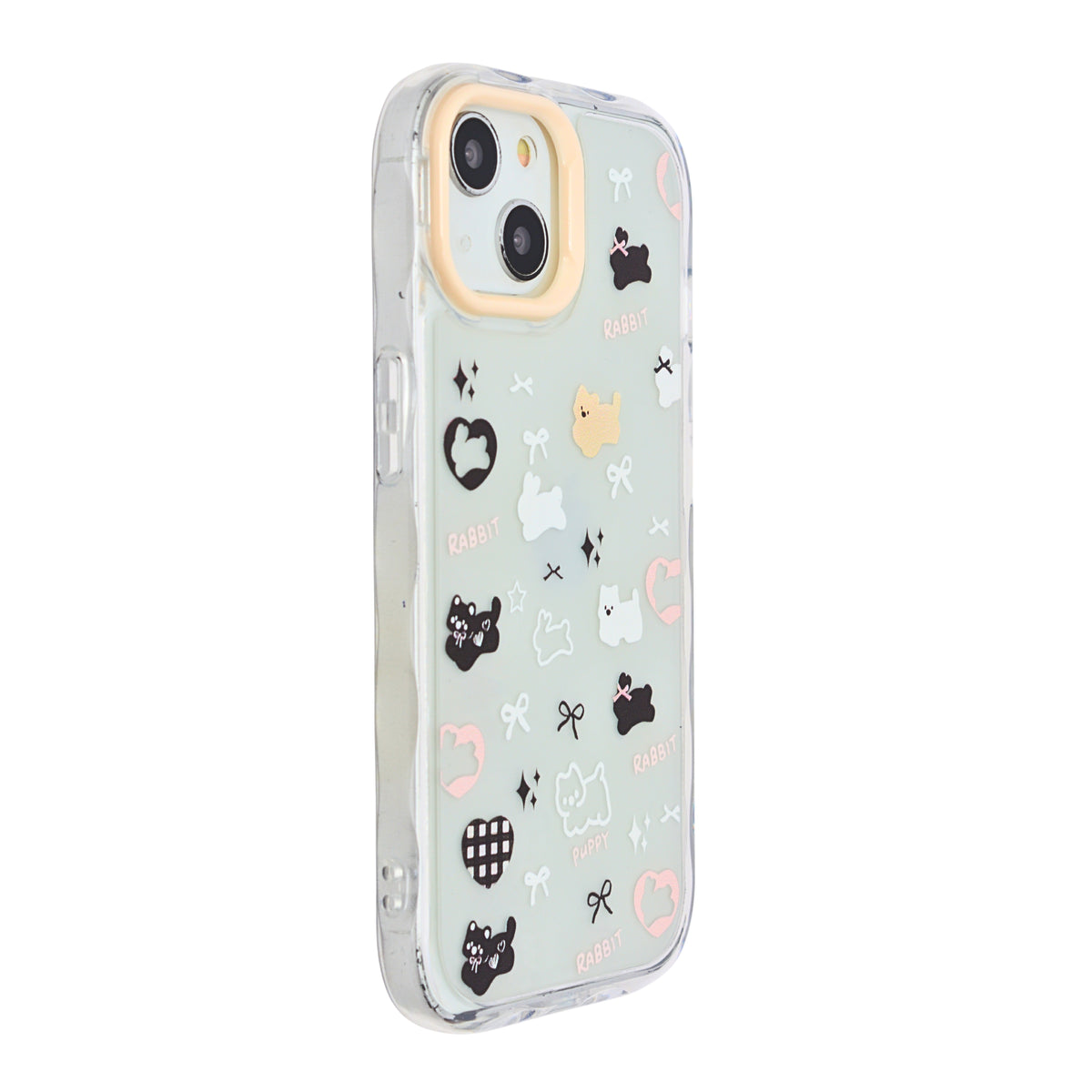 Cute Transparent Wavy Edge Phone Case for iPhone 13/ 14
