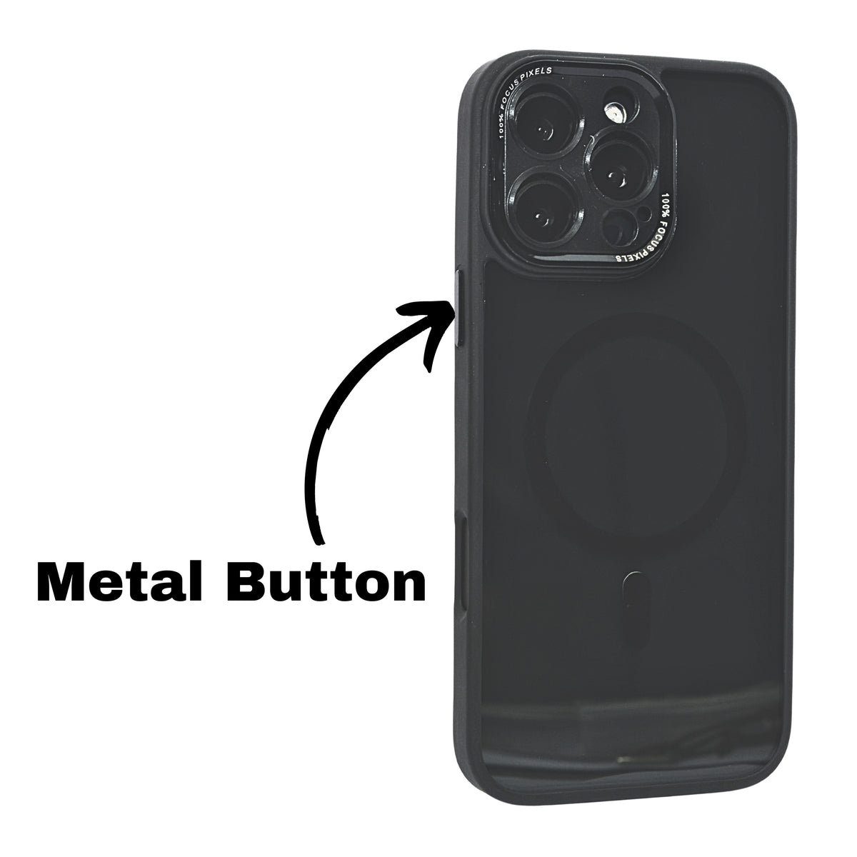 Smoke Transparent MagSafe Compatible Phone Case for iPhone 16 Pro Max