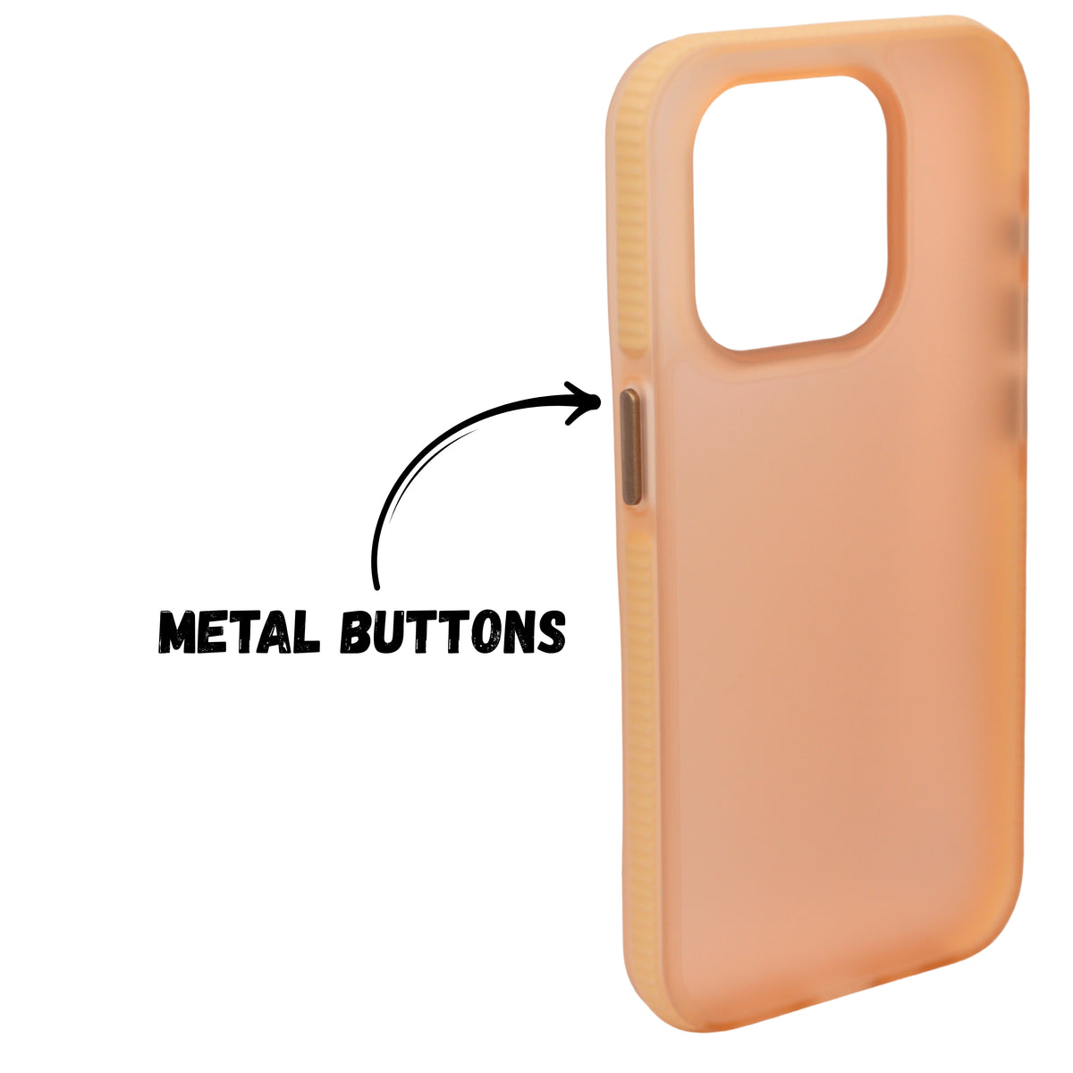 Matte Transparent Frosted with Side Border Phone Case For iPhone 15 Pro