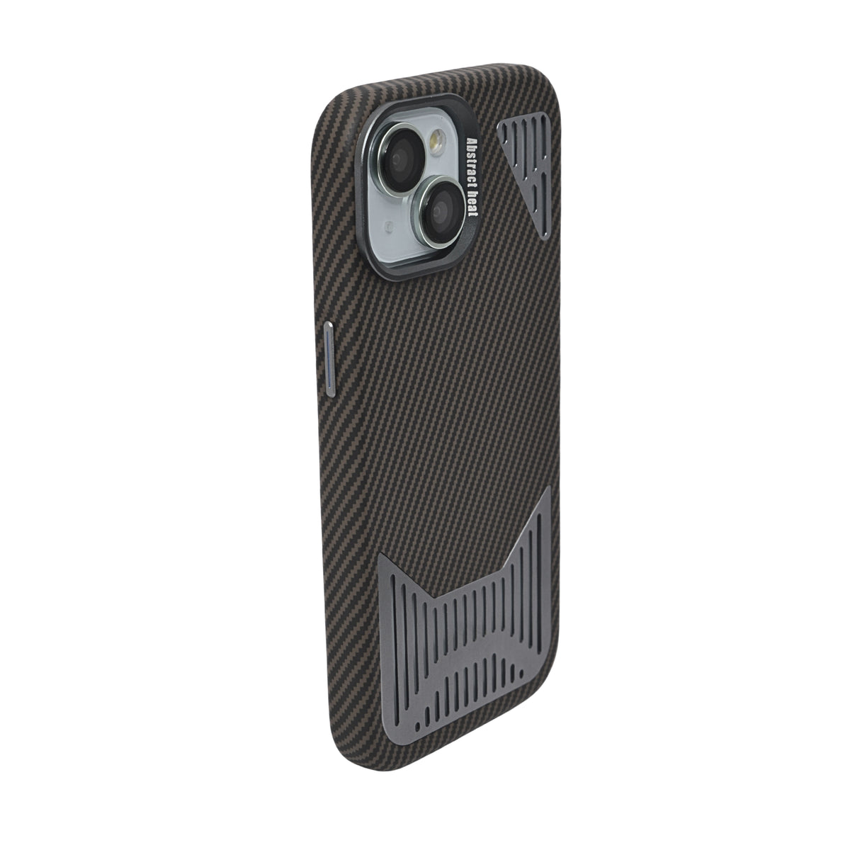 Premium Heat Dissipation with Modern Textured Finish Phone Case for iPhone 15