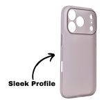 Frosted Matte Finish Slim Translucent Phone Case for iPhone 17 Pro