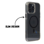 Transparent MagSafe with Colored Border Phone Case For iPhone 14 Pro