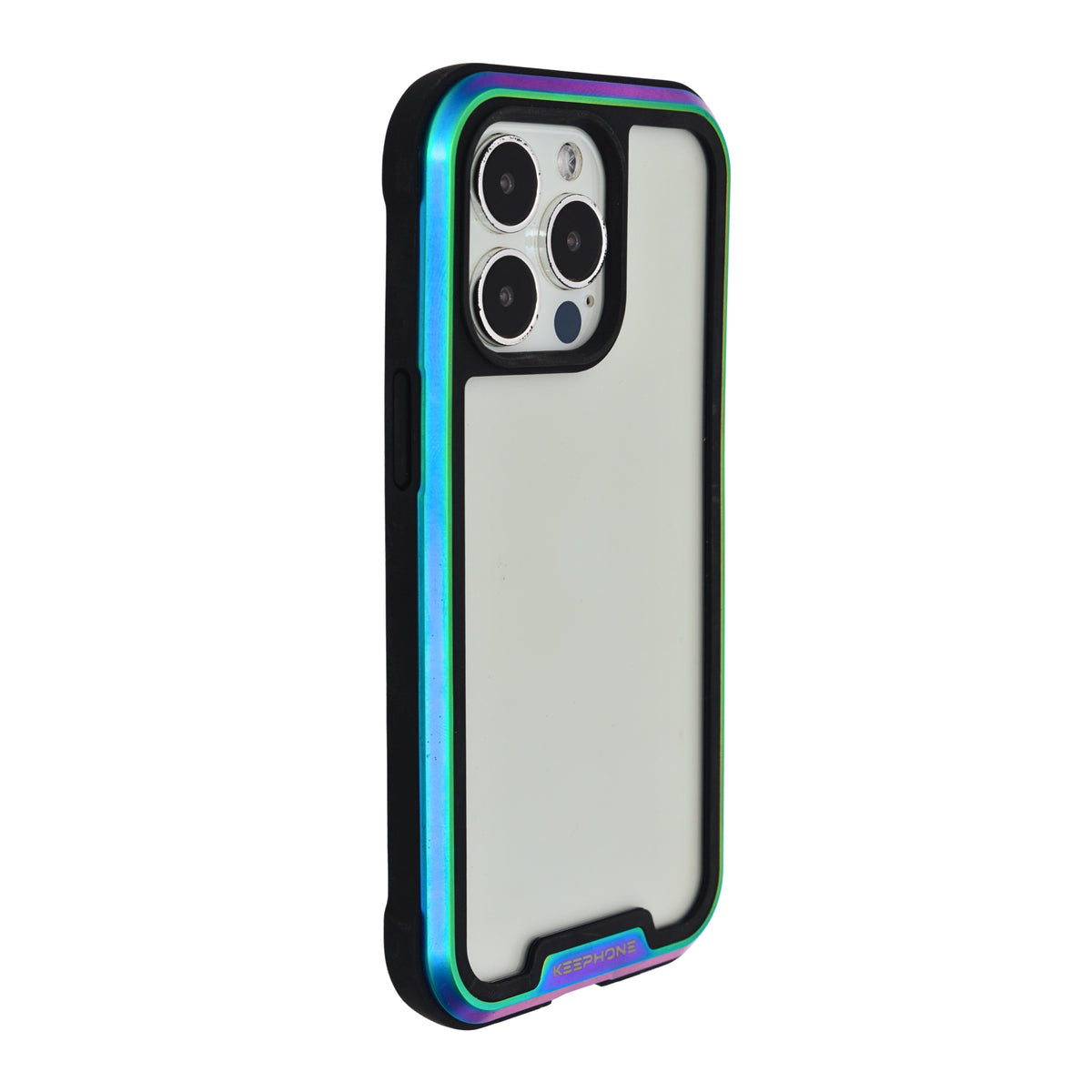 Eye Catching Iridescent Edge Clear Phone Case for iPhone 13 Pro