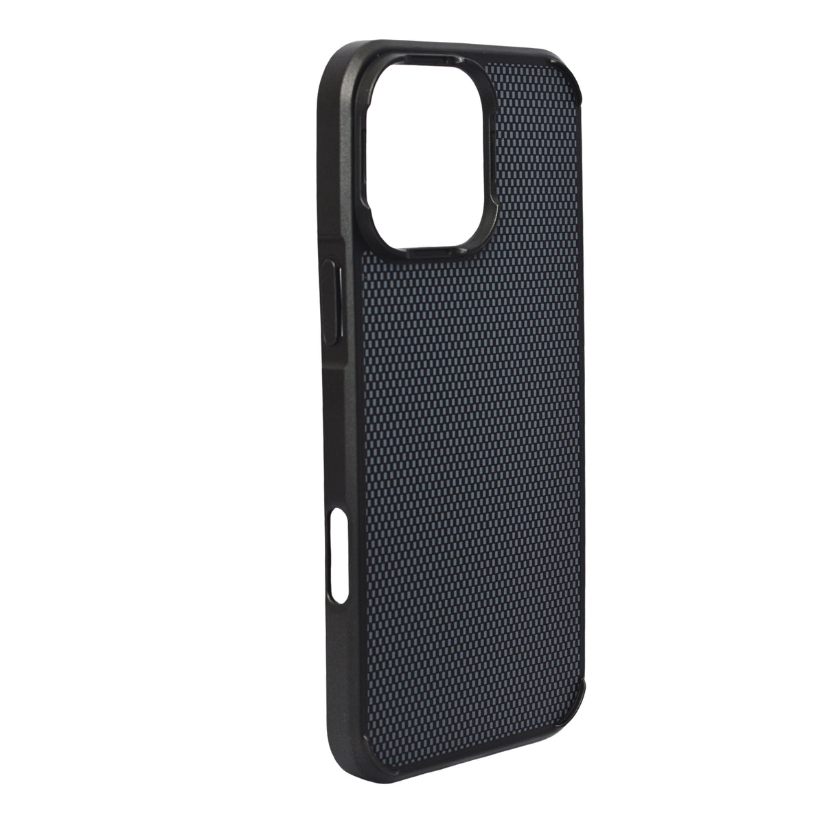 Geometric Carbon Fiber Texture Phone Case for iPhone 16 Pro