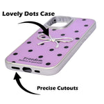Stylish Polka Dot Bow Cover For iPhone 16