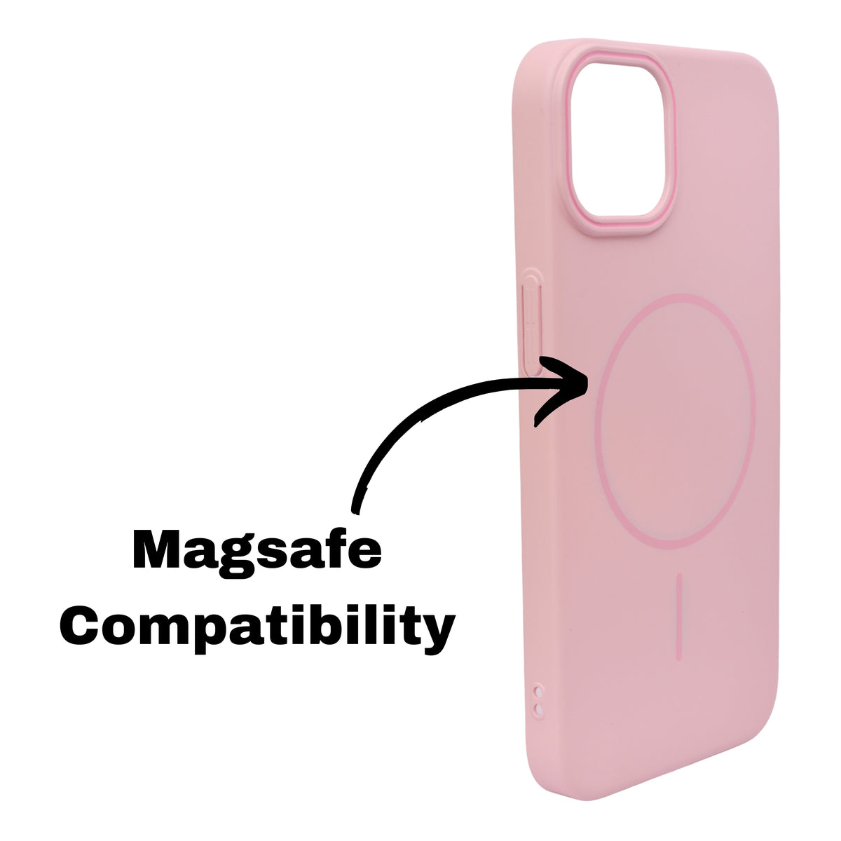 MagSafe Compatible Matte Finish Hard Plastic Phone Case for iPhone 15 Pro Max