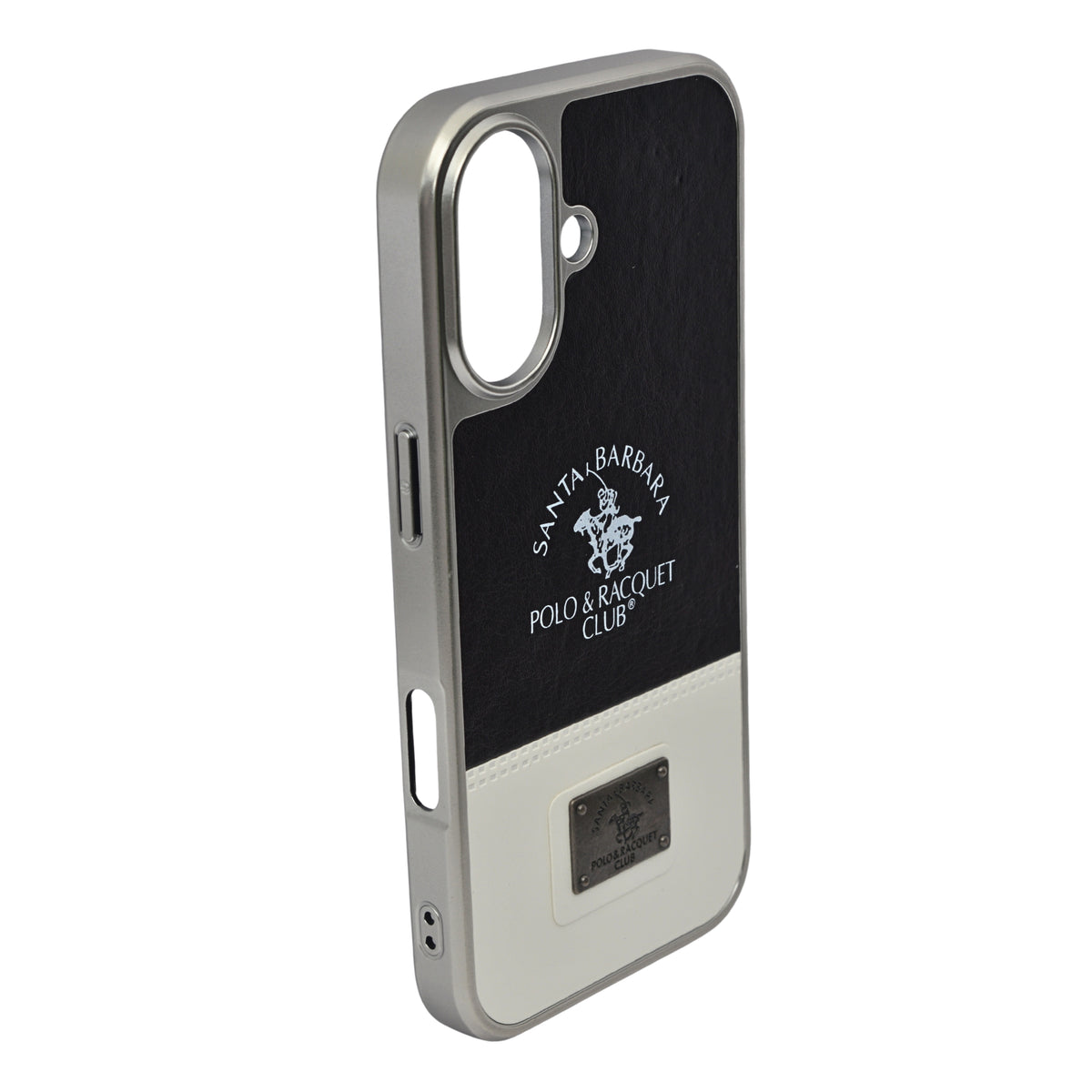 Santa Barbara Polo Club Dual Tone Leather Finish Phone Case for iPhone 17