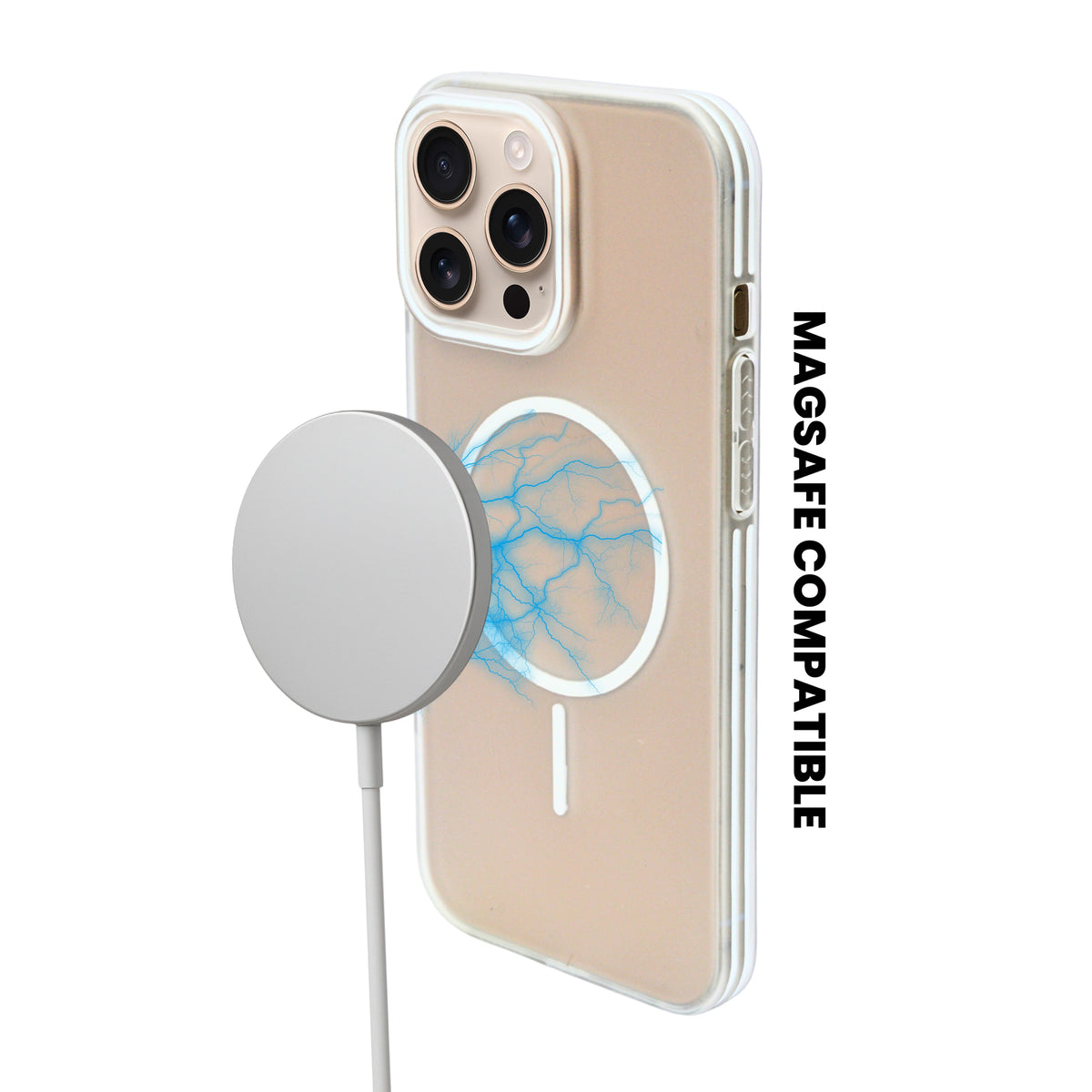 Crystal Clear Shockproof MagSafe Phone Case for iPhone 16 Pro