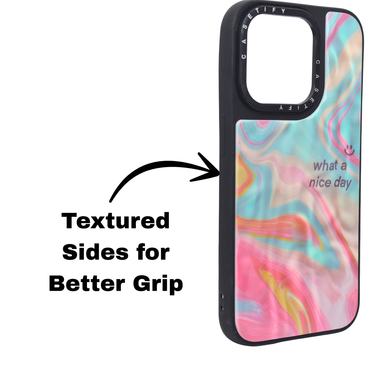 Marble Glossy Abstract Protective Phone Case For iPhone 15 Pro Max
