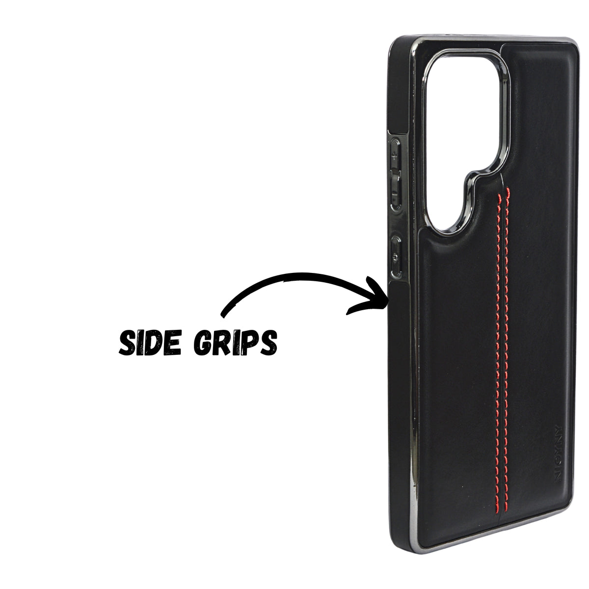 Premium Leather Texture with Stitch Detailing Phone Case for Samsung S25 Ultra