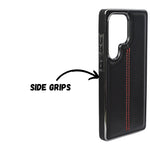 Premium Leather Texture with Stitch Detailing Phone Case for Samsung S25 Ultra