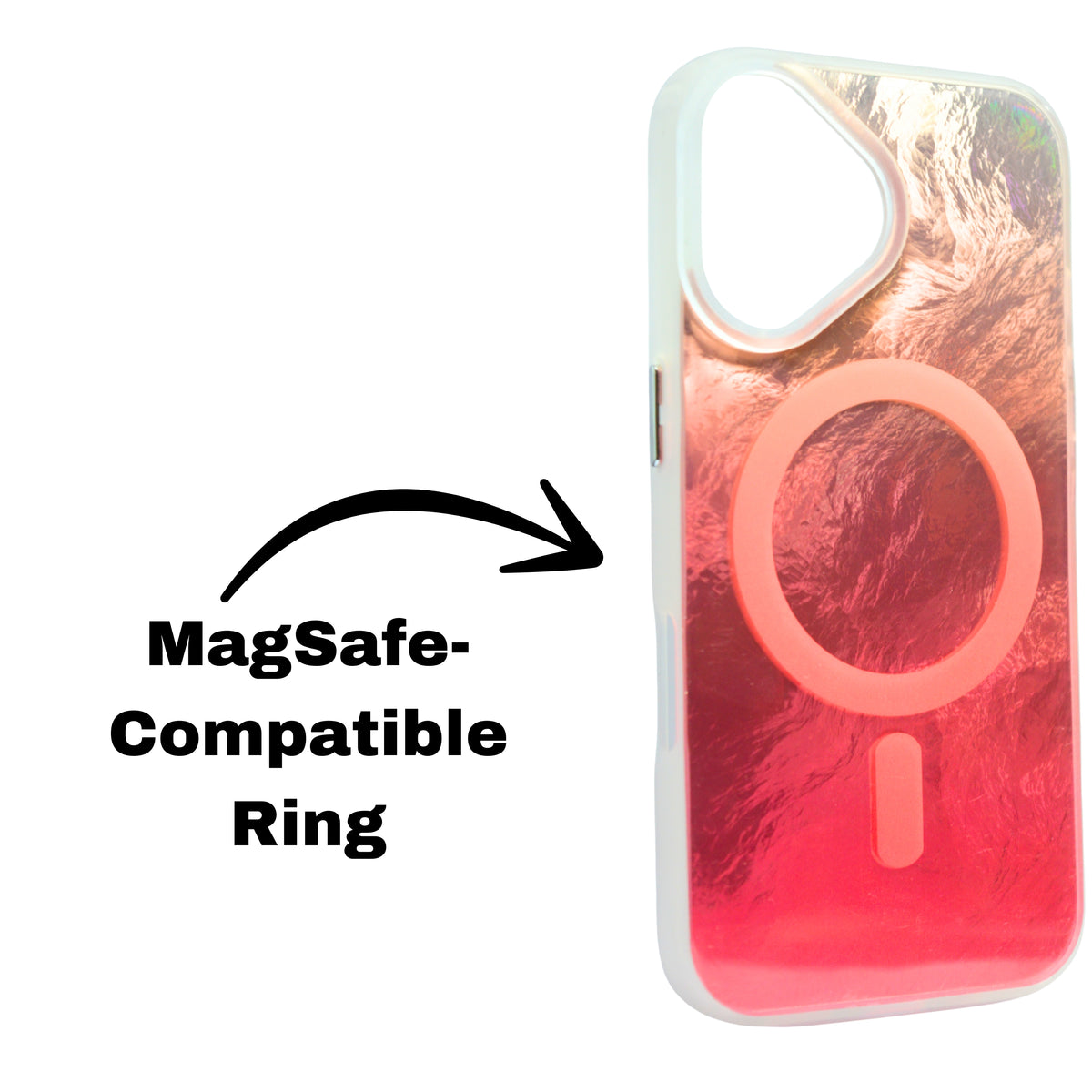 Iridescent MagSafe Compatible Gradient Phone Case For iPhone 16 Plus