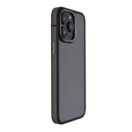 Crystal Clear with Carbon Fiber Border Design Phone Case for iPhone 15 Pro Max