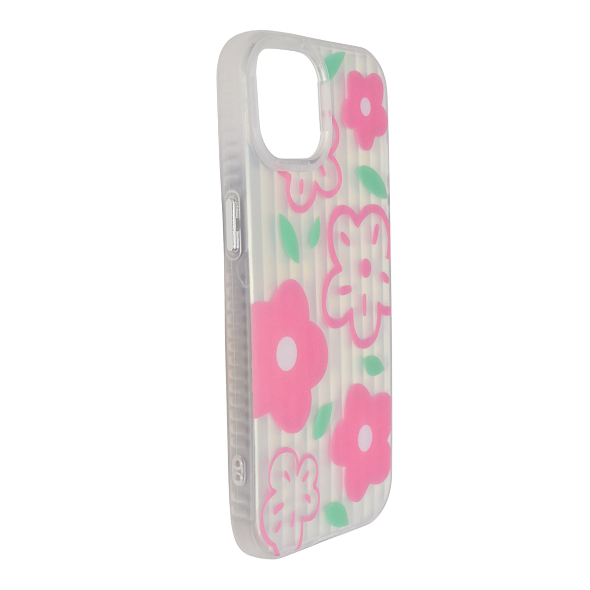 Aesthetic Bow & Floral Phone Case for iPhone 15