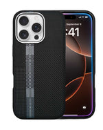 Carbon Fiber Texture Anti-Fall Protective Case for iPhone 16 Pro Max