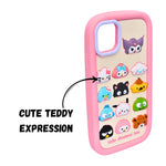 3D Cartoon Hello Steamed Bun Character Design Phone Case For iPhone 12/ 12 Pro