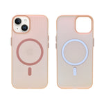 Tinted Transparent Corrugated Texture MagSafe Compatible Phone Case for iPhone 13/ 14